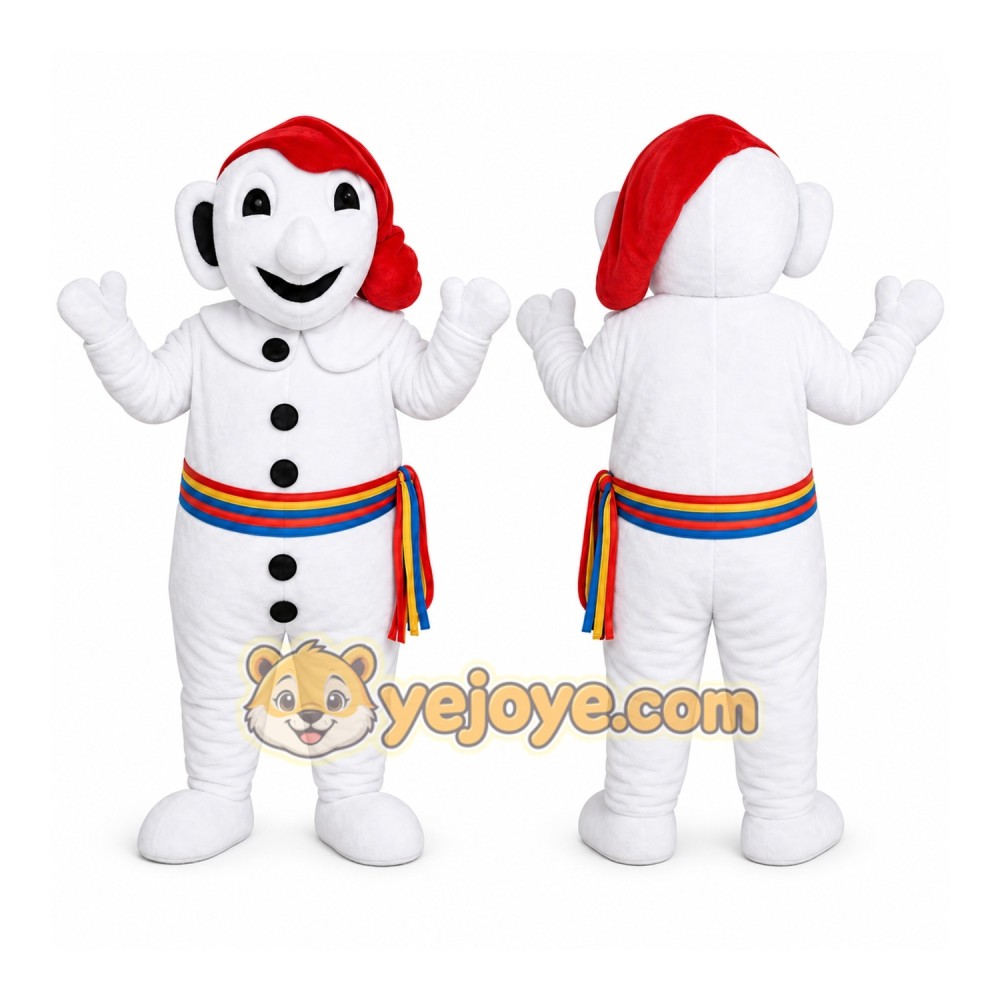 White Elf Mascot Costume for Holiday Events White Elf Mascot Costume for Holiday Events