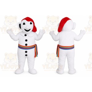 White Elf Mascot Costume for Holiday Events