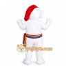 White Elf Mascot Costume for Holiday Events White Elf Mascot Costume for Holiday Events