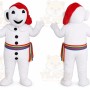 White Elf Mascot Costume for Holiday Events