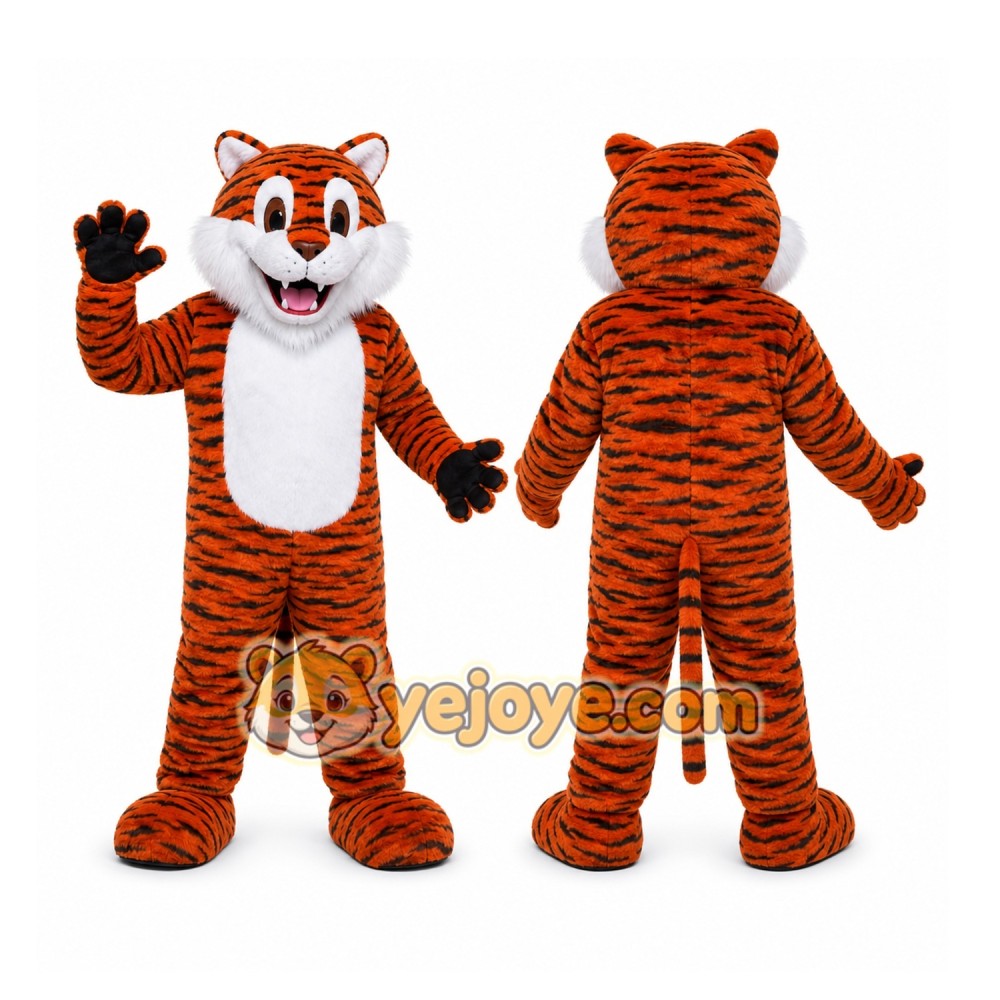 Orange Tiger Mascot Costume for School Events Orange Tiger Mascot Costume for School Events