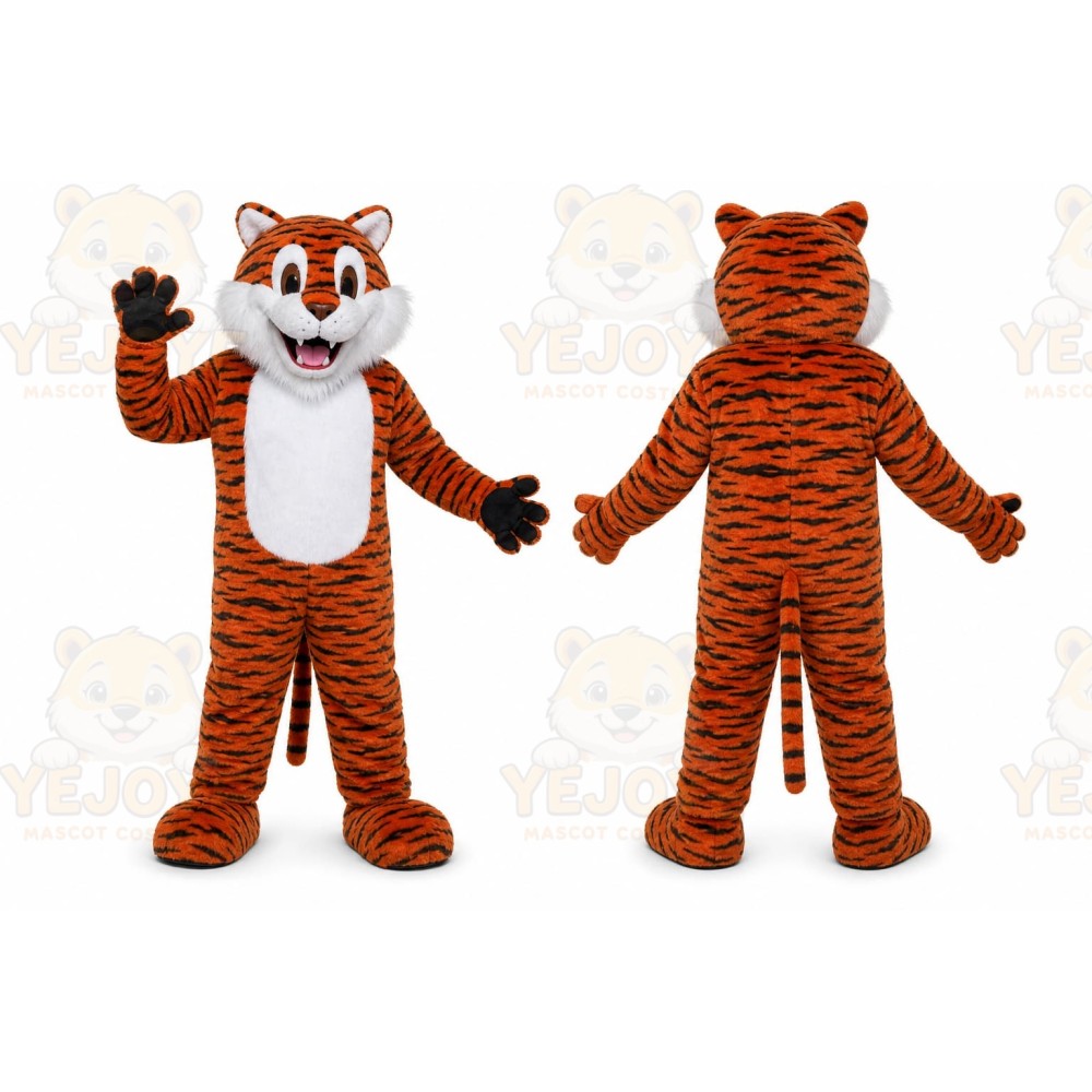 Orange Tiger Mascot Costume for School Events