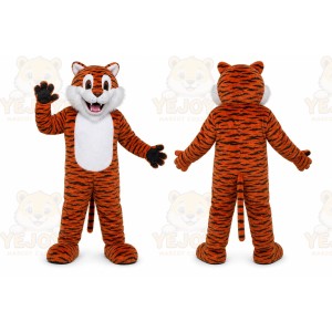 Orange Tiger Mascot Costume for School Events