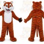 Orange Tiger Mascot Costume for School Events