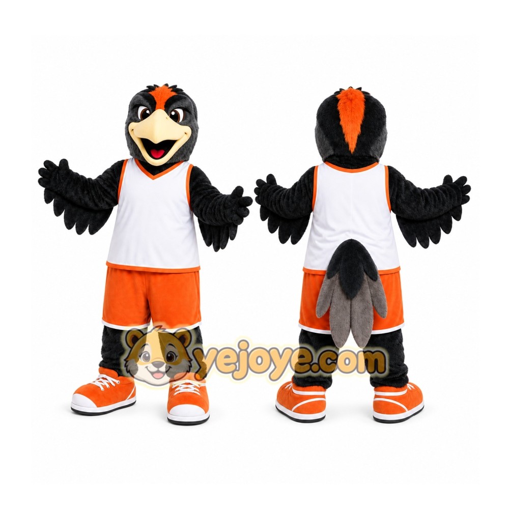 Black Bird Mascot Costume for Sports Events Black Bird Mascot Costume for Sports Events