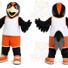 Black Bird Mascot Costume for Sports Events