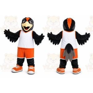 Black Bird Mascot Costume for Sports Events