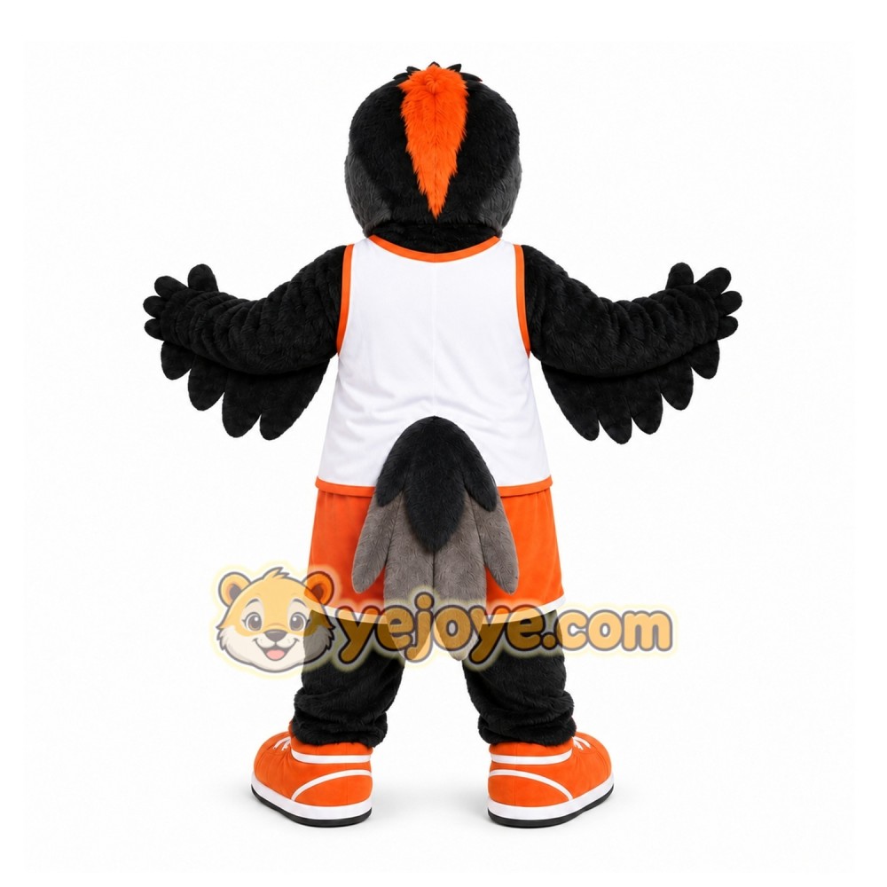 Black Bird Mascot Costume for Sports Events Black Bird Mascot Costume for Sports Events