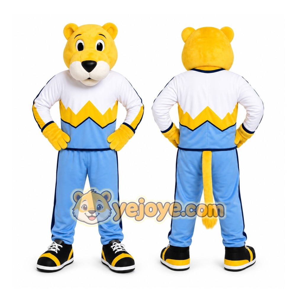 Yellow Bear Mascot Costume for Sports Events Yellow Bear Mascot Costume for Sports Events