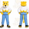 Yellow Bear Mascot Costume for Sports Events