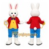 White Rabbit Mascot Costume for Holiday Events White Rabbit Mascot Costume for Holiday Events