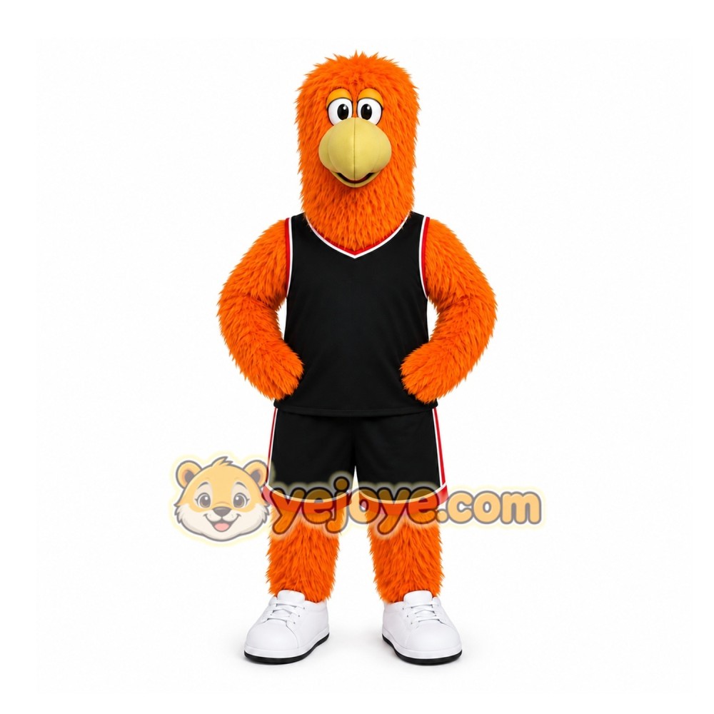 Orange Bird Mascot Costume for Sports Events