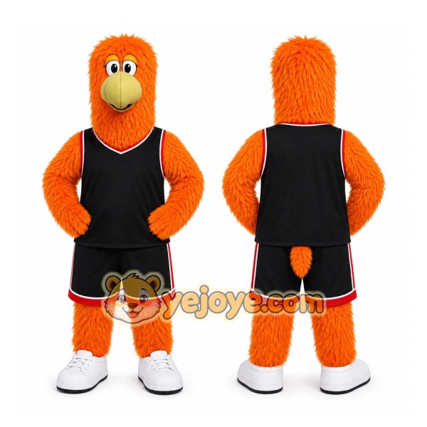 Orange Bird Mascot Costume for Sports Events