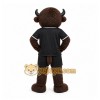 Black Buffalo Mascot Costume for Sports Events Black Buffalo Mascot Costume for Sports Events