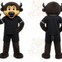 Black Buffalo Mascot Costume for Sports Events