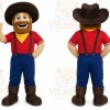 Brown Cowboy Mascot Costume for Events and Promotions