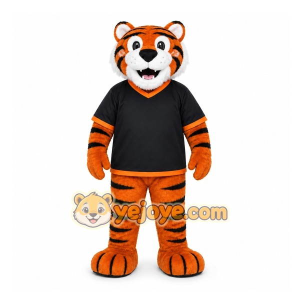 Orange Tiger Mascot Costume for Sports Events