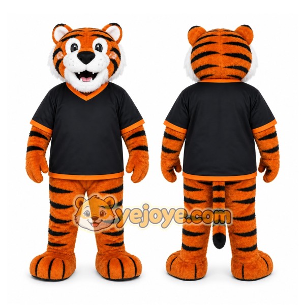 Orange Tiger Mascot Costume for Sports Events