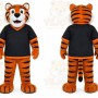 Orange Tiger Mascot Costume for Sports Events