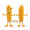 Yellow Wheat Stalk Mascot Costume for Corporate Events