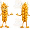 Yellow Wheat Stalk Mascot Costume for Corporate Events