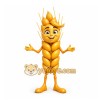 Yellow Wheat Stalk Mascot Costume for Corporate Events Yellow Wheat Stalk Mascot Costume for Corporate Events