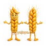 Yellow Wheat Stalk Mascot Costume for Corporate Events