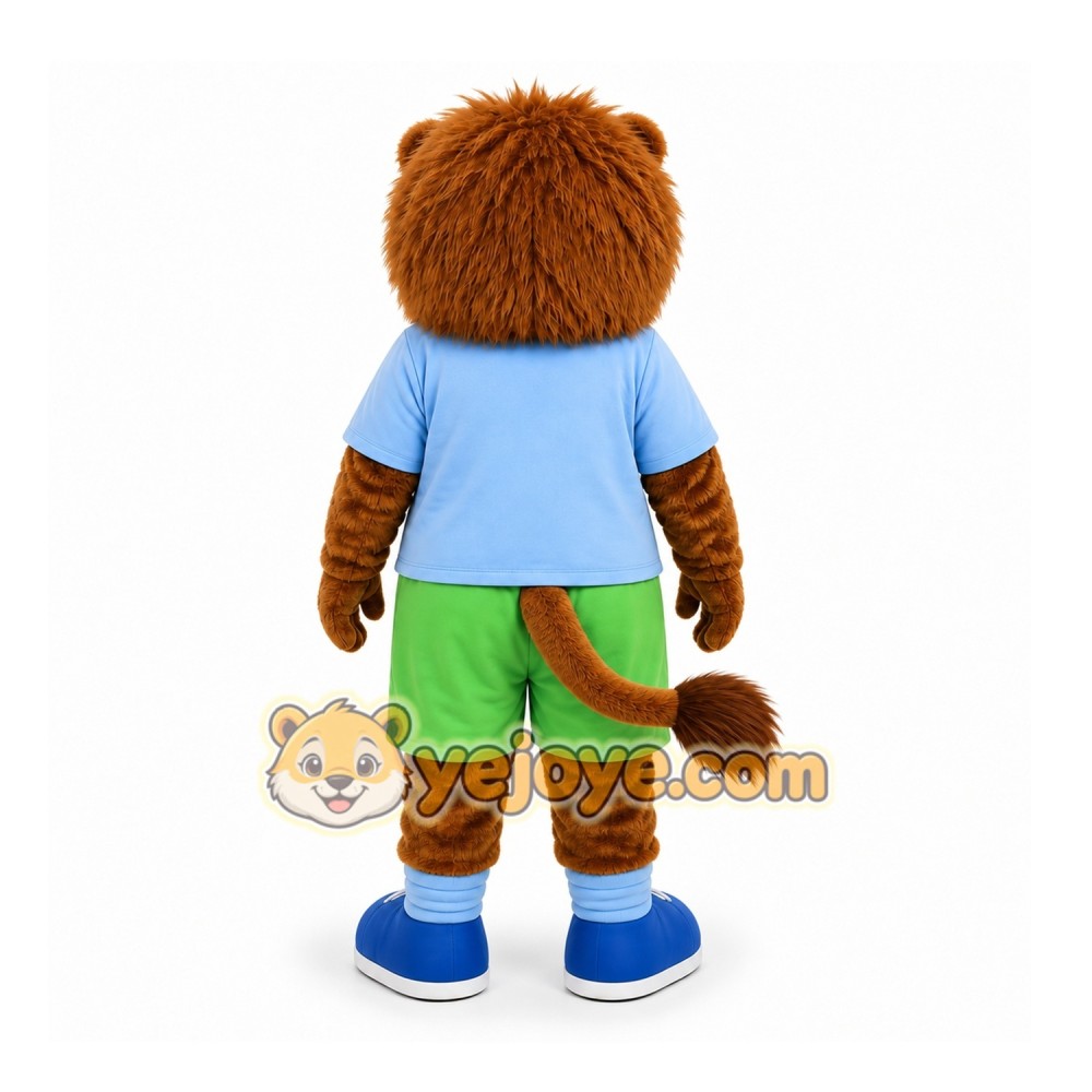 Brown Lion Mascot Costume for Children's Events Brown Lion Mascot Costume for Children's Events