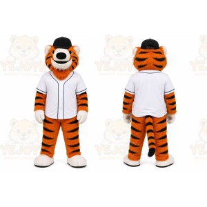 Orange Tiger Mascot Costume for Sports Events