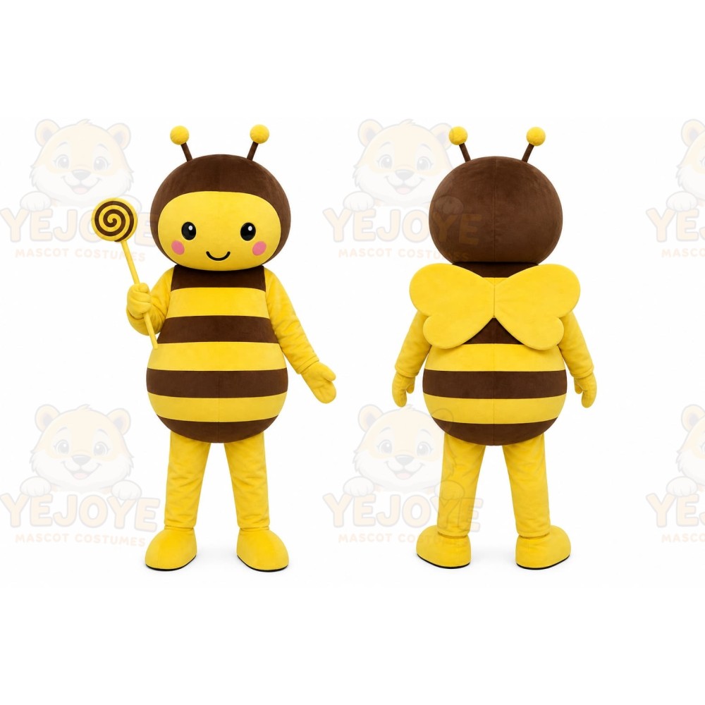 Yellow Bee Mascot Costume for Events and Promotions