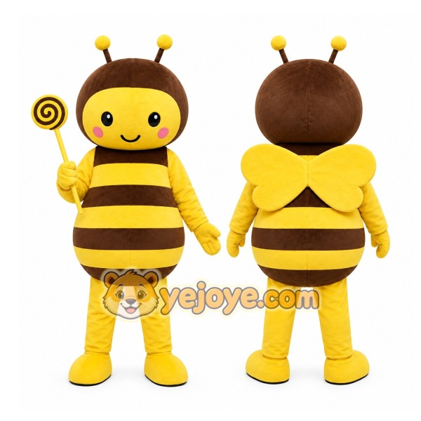 Yellow Bee Mascot Costume for Events and Promotions