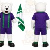 White Polar Bear Mascot Costume for Sports Events