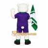 White Polar Bear Mascot Costume for Sports Events White Polar Bear Mascot Costume for Sports Events