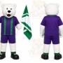 White Polar Bear Mascot Costume for Sports Events