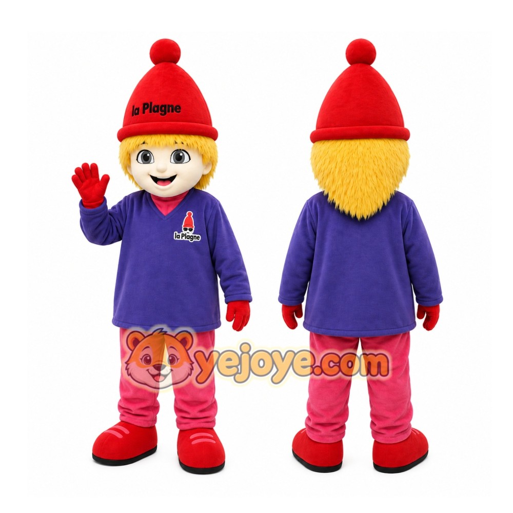 Purple Child Mascot Costume for Events and Promotions Purple Child Mascot Costume for Events and Promotions