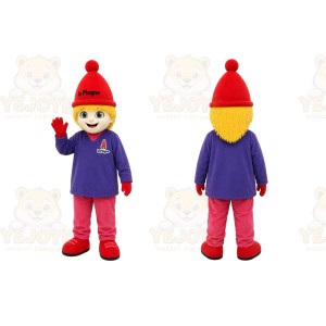 Purple Child Mascot Costume for Events and Promotions