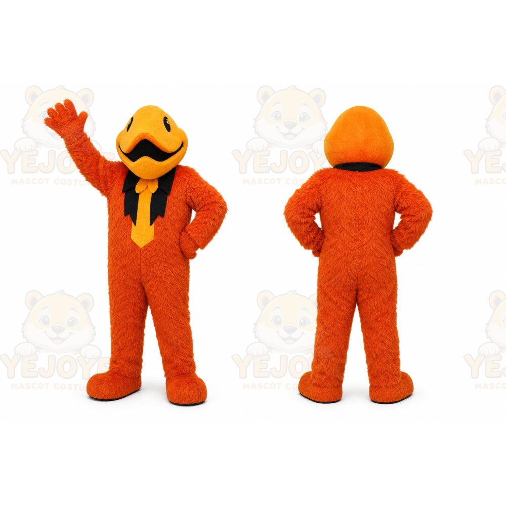 Orange Dinosaur Mascot Costume for Events and Promotions