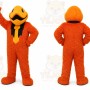 Orange Dinosaur Mascot Costume for Events and Promotions