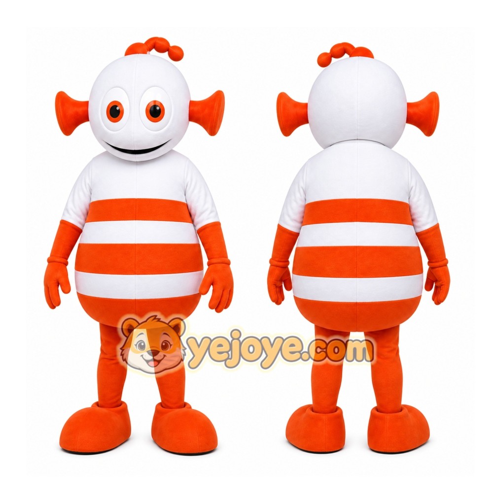 White Alien Mascot Costume for Children's Events White Alien Mascot Costume for Children's Events