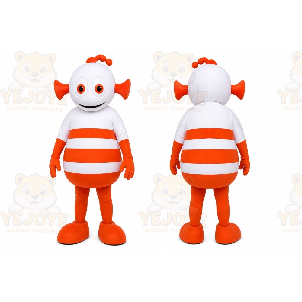 White Alien Mascot Costume for Children's Events