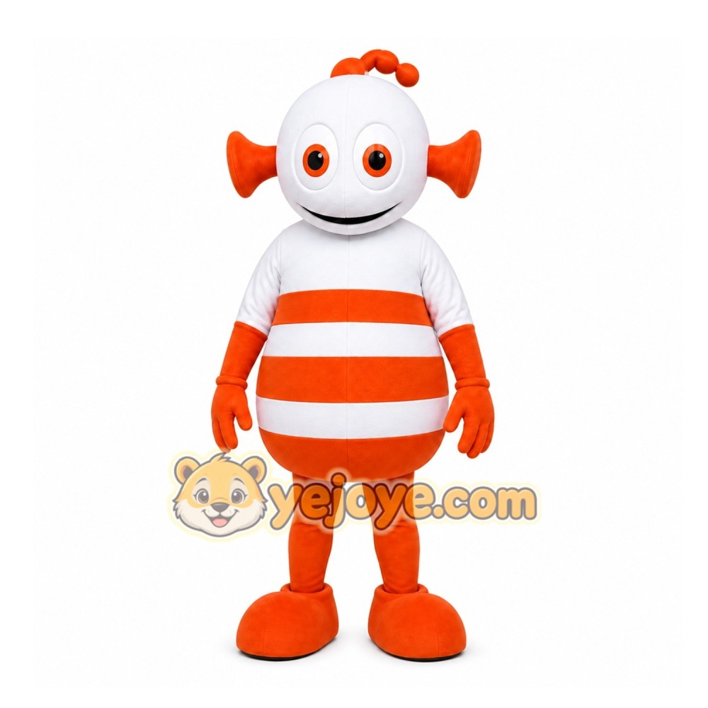 White Alien Mascot Costume for Children's Events White Alien Mascot Costume for Children's Events