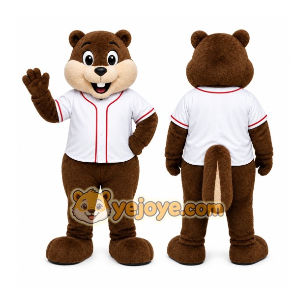 Brown Chipmunk Mascot Costume for Sports Events