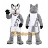 Gray Wolf Mascot Costume for Sports Events Gray Wolf Mascot Costume for Sports Events