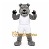 Gray Bulldog Mascot Costume for Sports Events Gray Bulldog Mascot Costume for Sports Events