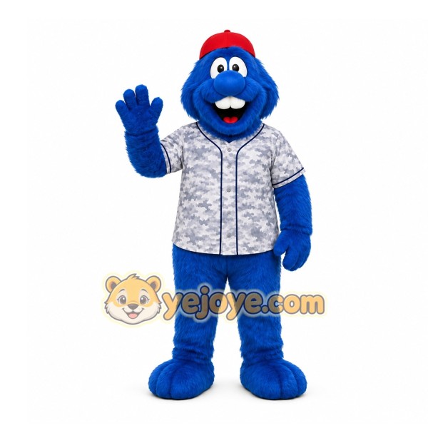 Blue Monster Mascot Costume for Sports Events Blue Monster Mascot Costume for Sports Events
