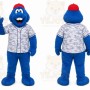 Blue Monster Mascot Costume for Sports Events