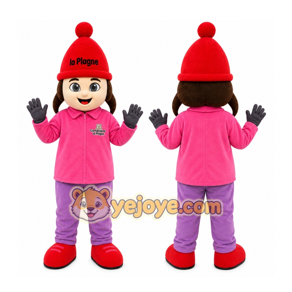 Pink Child Mascot Costume for Events and Promotions Pink Child Mascot Costume for Events and Promotions
