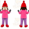 Pink Child Mascot Costume for Events and Promotions
