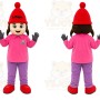 Pink Child Mascot Costume for Events and Promotions