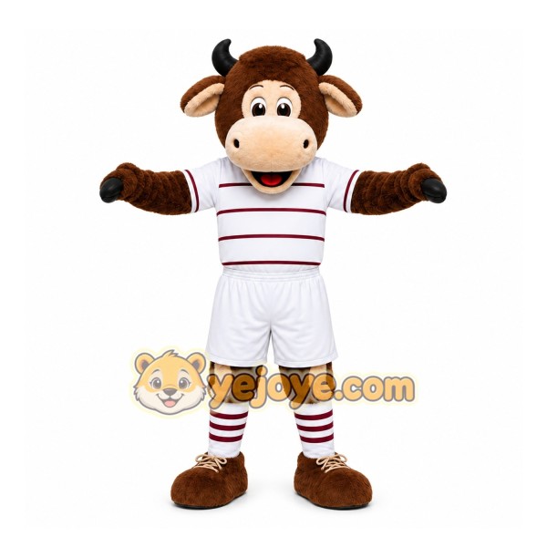 Brown Bull Mascot Costume for Sports Events Brown Bull Mascot Costume for Sports Events